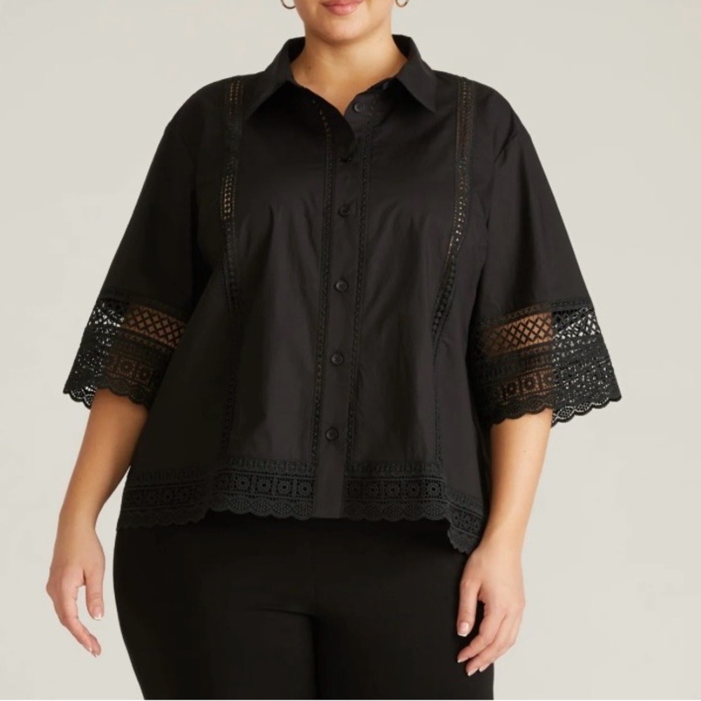 Universal Standard Dora Cotton Poplin Blouse